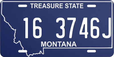 MT license plate 163746J