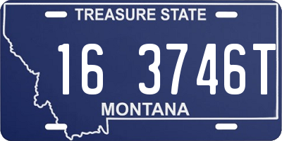 MT license plate 163746T