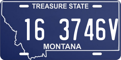 MT license plate 163746V