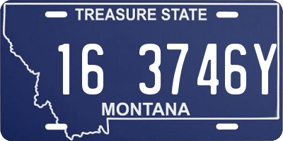 MT license plate 163746Y