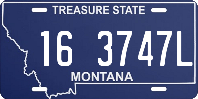 MT license plate 163747L