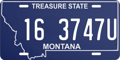 MT license plate 163747U