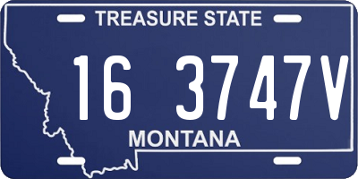 MT license plate 163747V