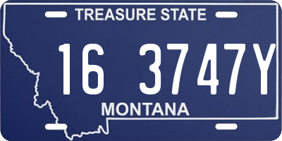 MT license plate 163747Y