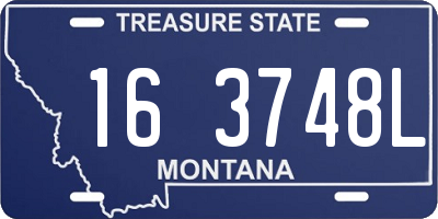 MT license plate 163748L