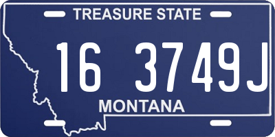 MT license plate 163749J