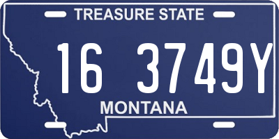 MT license plate 163749Y
