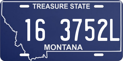 MT license plate 163752L