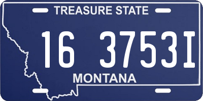 MT license plate 163753I