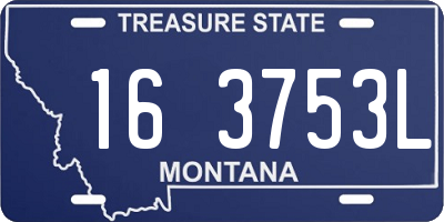 MT license plate 163753L