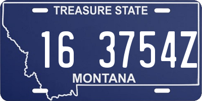 MT license plate 163754Z