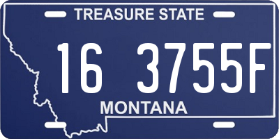 MT license plate 163755F
