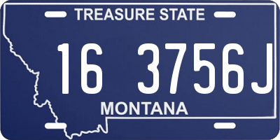 MT license plate 163756J