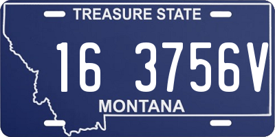 MT license plate 163756V