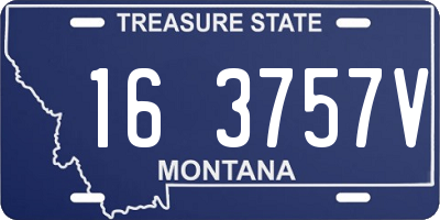 MT license plate 163757V