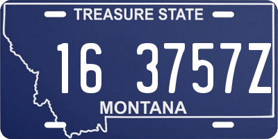 MT license plate 163757Z
