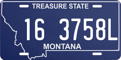 MT license plate 163758L