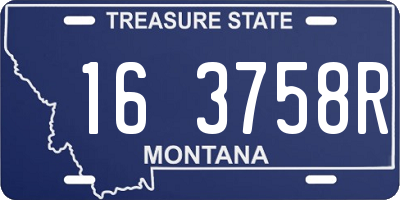 MT license plate 163758R
