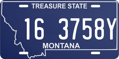 MT license plate 163758Y