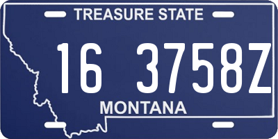 MT license plate 163758Z