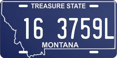MT license plate 163759L