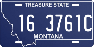 MT license plate 163761C