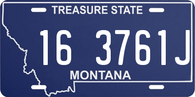MT license plate 163761J
