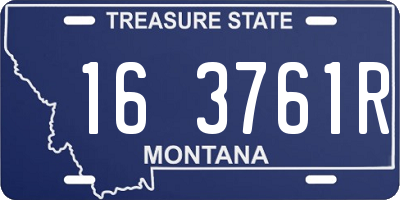 MT license plate 163761R