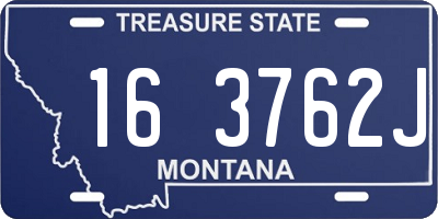 MT license plate 163762J