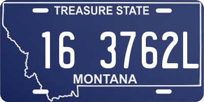 MT license plate 163762L