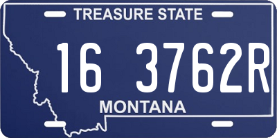 MT license plate 163762R