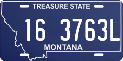 MT license plate 163763L
