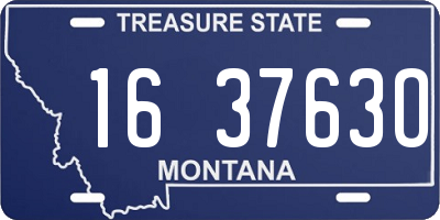 MT license plate 163763O