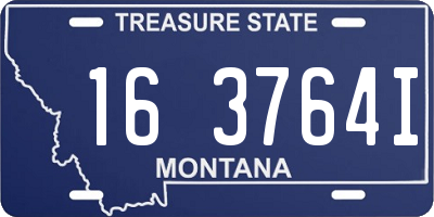 MT license plate 163764I