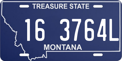 MT license plate 163764L
