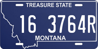 MT license plate 163764R
