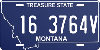 MT license plate 163764V