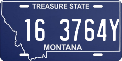 MT license plate 163764Y