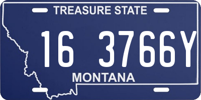 MT license plate 163766Y