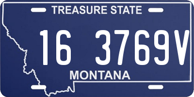 MT license plate 163769V