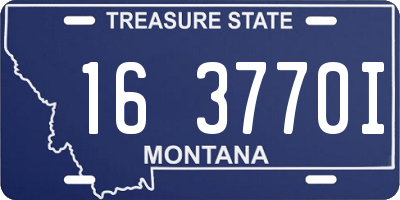 MT license plate 163770I