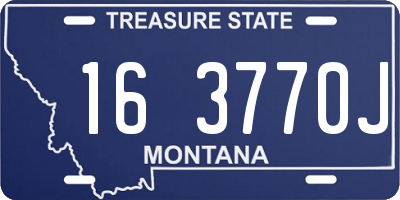 MT license plate 163770J