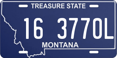 MT license plate 163770L