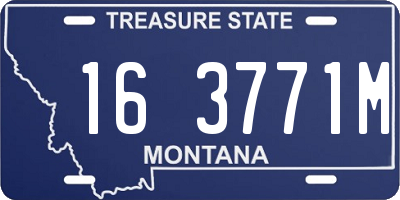 MT license plate 163771M