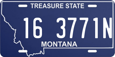 MT license plate 163771N