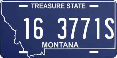 MT license plate 163771S
