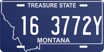 MT license plate 163772Y