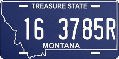 MT license plate 163785R