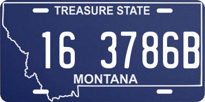 MT license plate 163786B