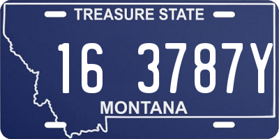 MT license plate 163787Y
